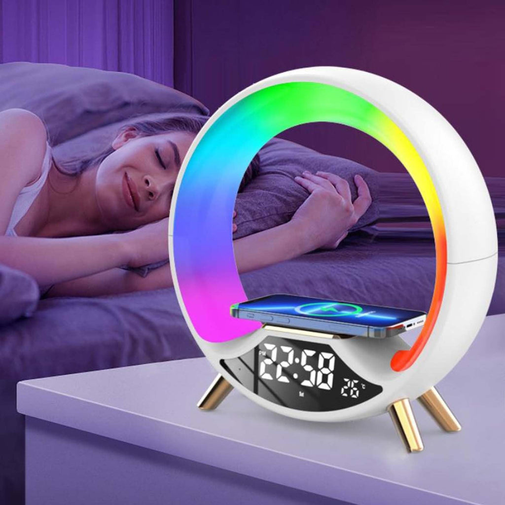 O Light Three in One Wireless Charging Multifunctional Bluetooth Speaker Night Light